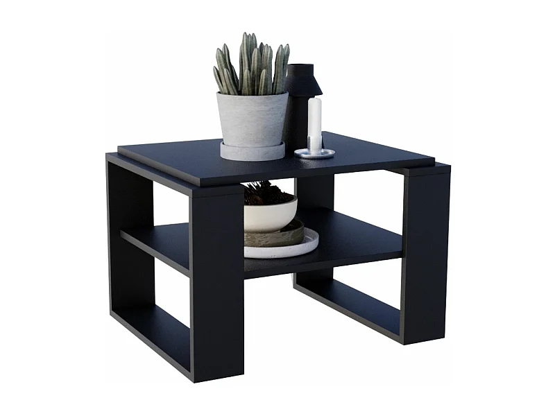 CraftPAK moderner & stabiler Couchtisch für Wohnzimmer aus Holzwerkstoff 44x54x63cm