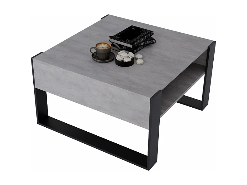 CraftPAK moderner & stabiler Couchtisch für Wohnzimmer aus Holzwerkstoff 45/71.5/68cm