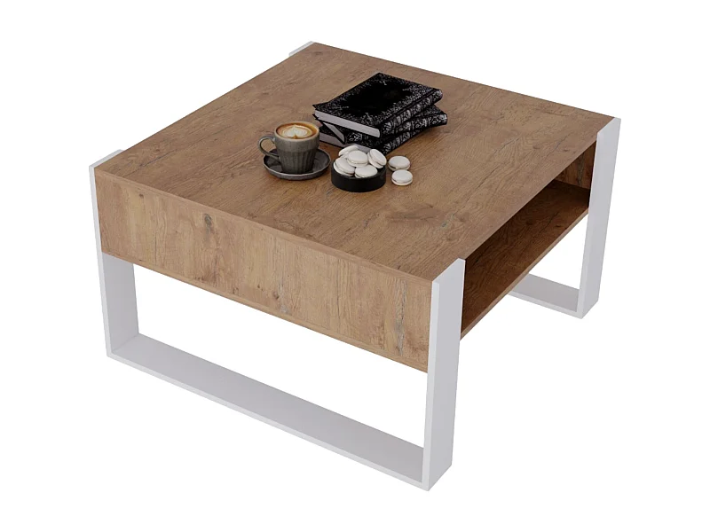 CraftPAK moderner & stabiler Couchtisch für Wohnzimmer aus Holzwerkstoff 45/71.5/68cm