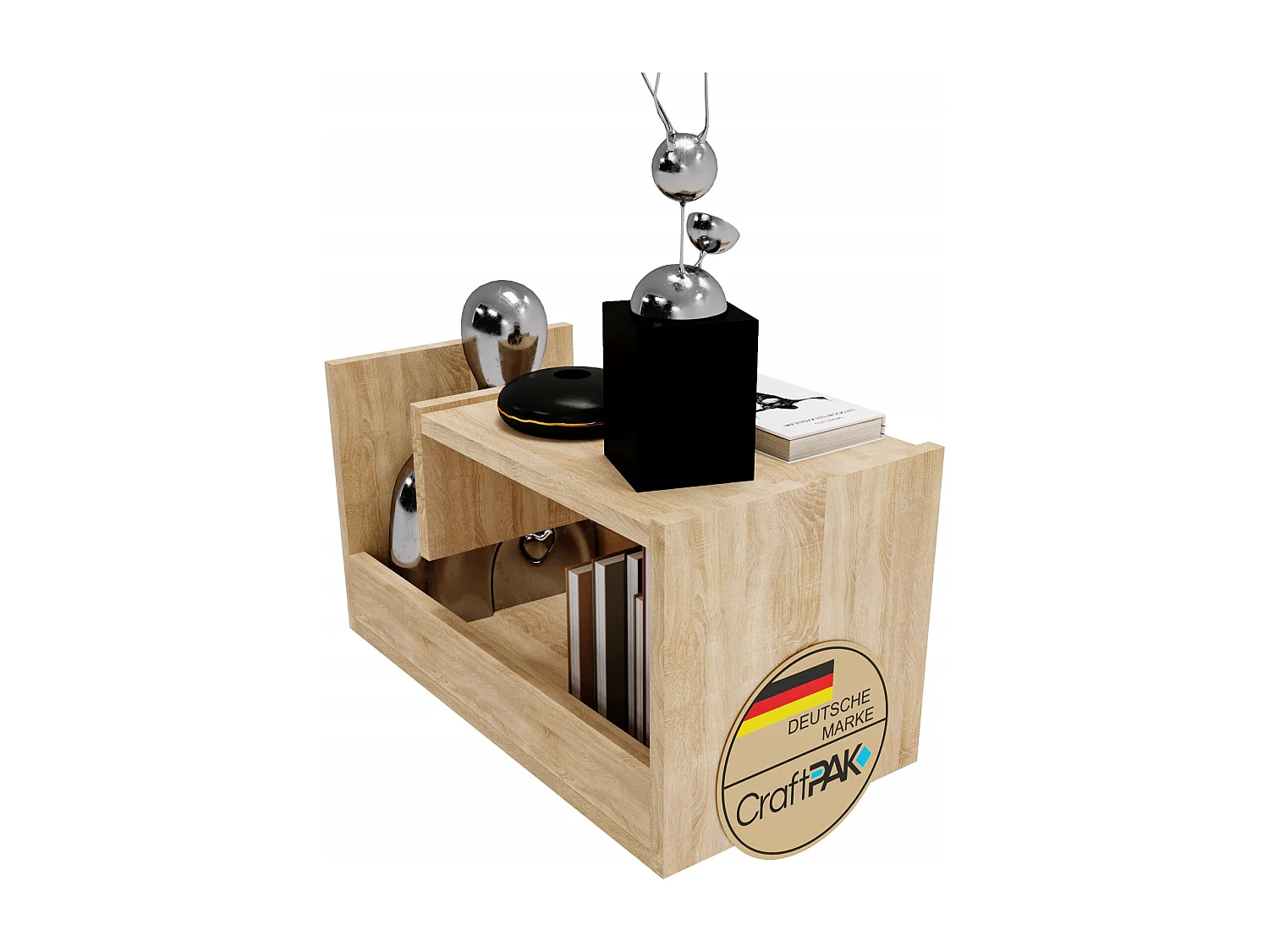 CraftPAK Wohnzimmer Tisch für Couch TRIO | 3 mögliche Aufstellmöglichkeiten