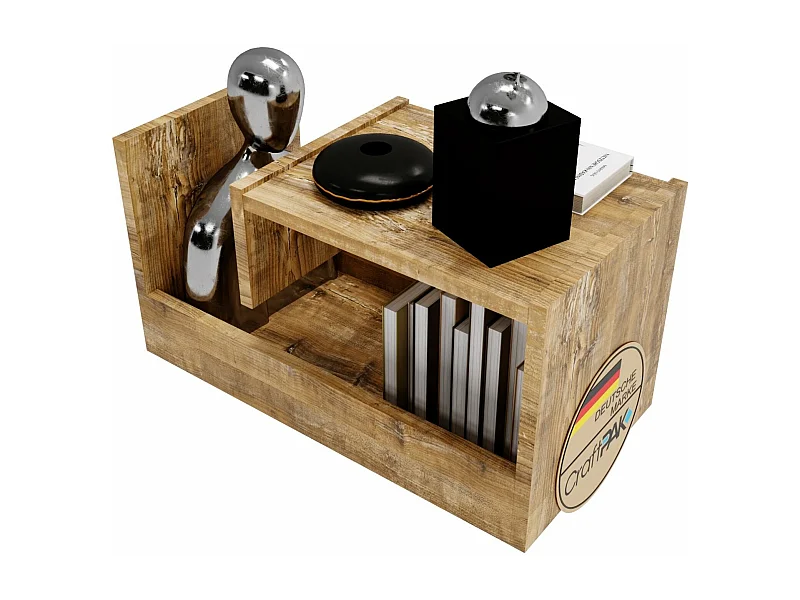 CraftPAK Wohnzimmer Tisch für Couch TRIO | 3 mögliche Aufstellmöglichkeiten