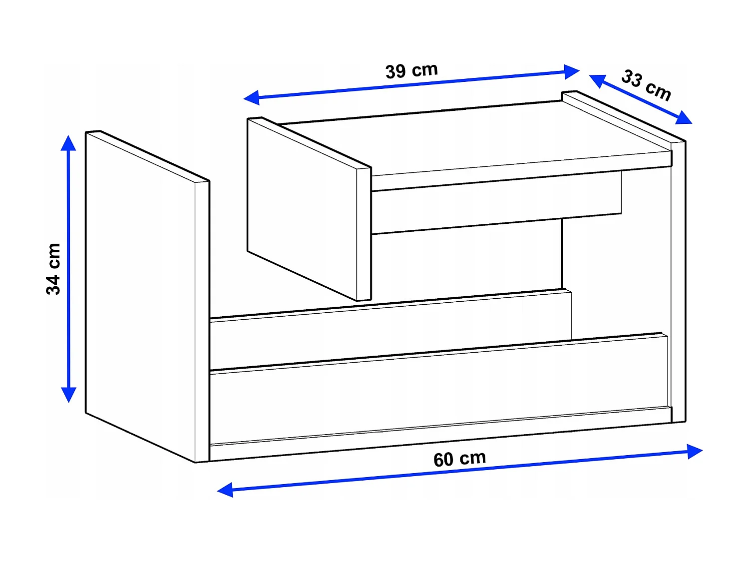 CraftPAK Wohnzimmer Tisch für Couch TRIO | 3 mögliche Aufstellmöglichkeiten