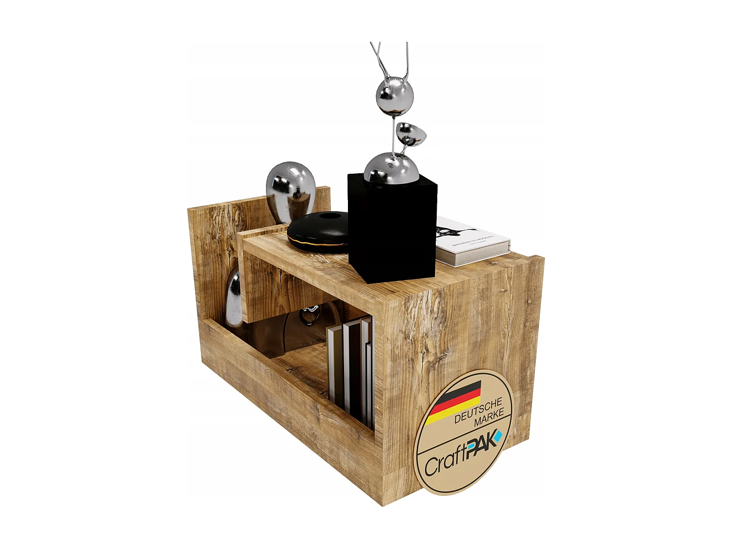 CraftPAK Wohnzimmer Tisch für Couch TRIO | 3 mögliche Aufstellmöglichkeiten