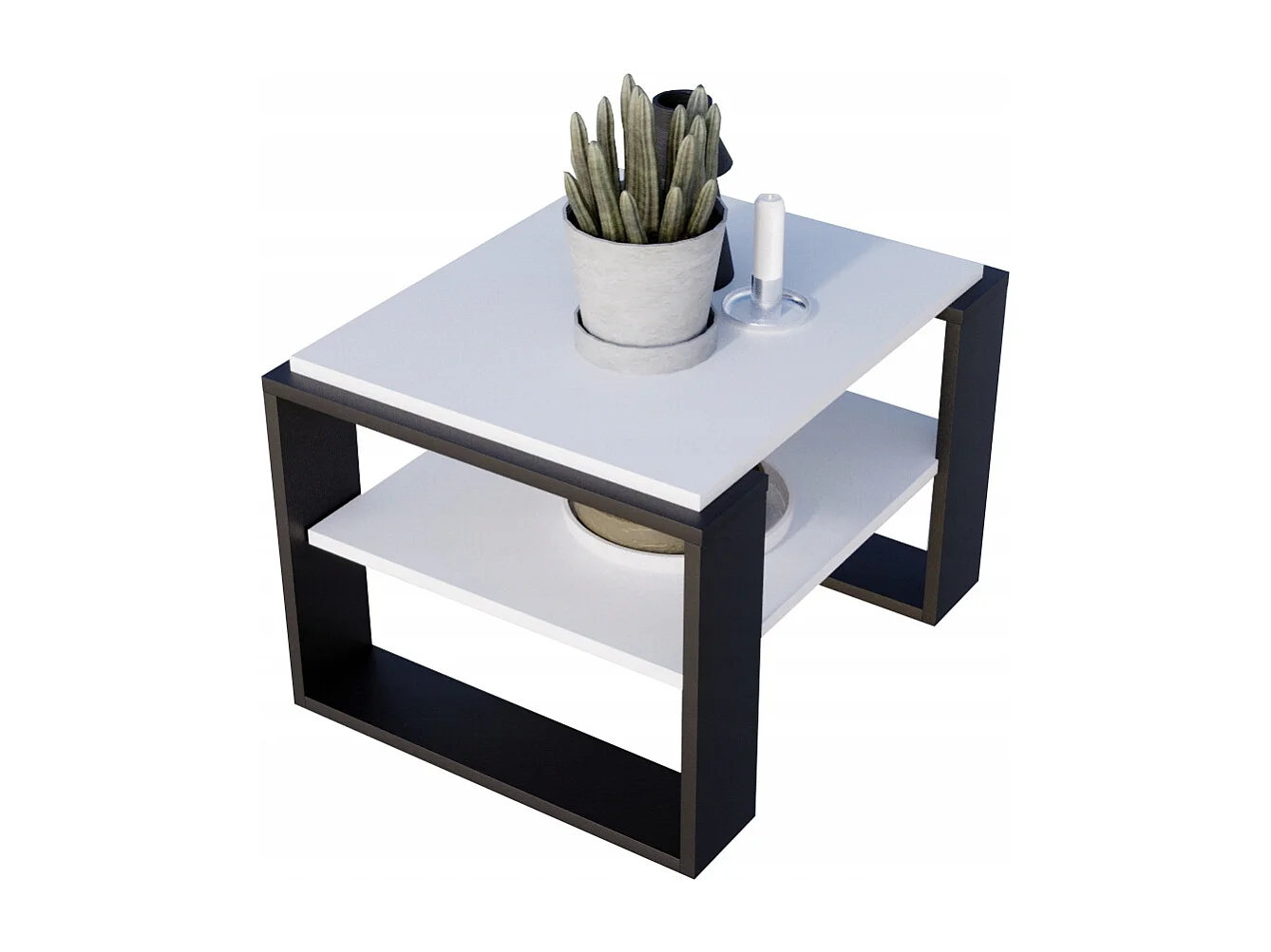 CraftPAK moderner & stabiler Couchtisch für Wohnzimmer aus Holzwerkstoff 44x54x63cm