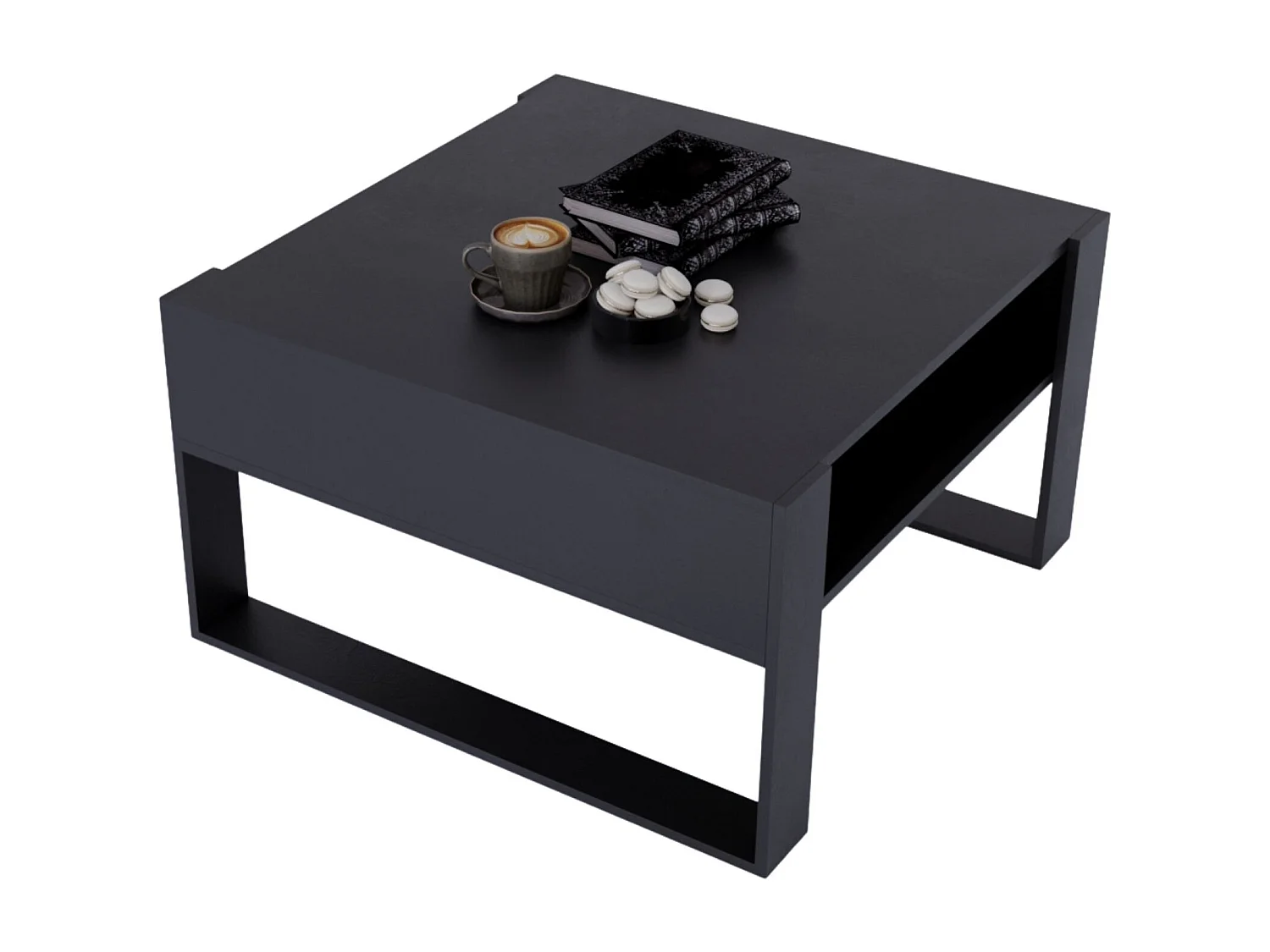 CraftPAK moderner & stabiler Couchtisch für Wohnzimmer aus Holzwerkstoff 45/71.5/68cm