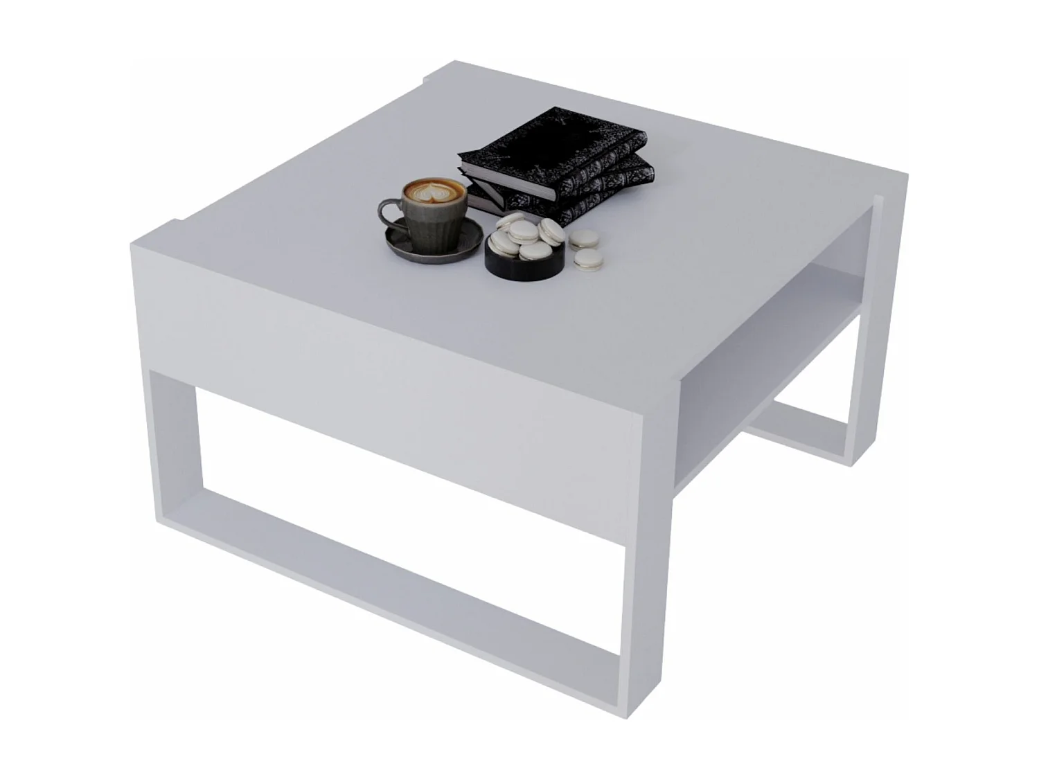 CraftPAK moderner & stabiler Couchtisch für Wohnzimmer aus Holzwerkstoff 45/71.5/68cm