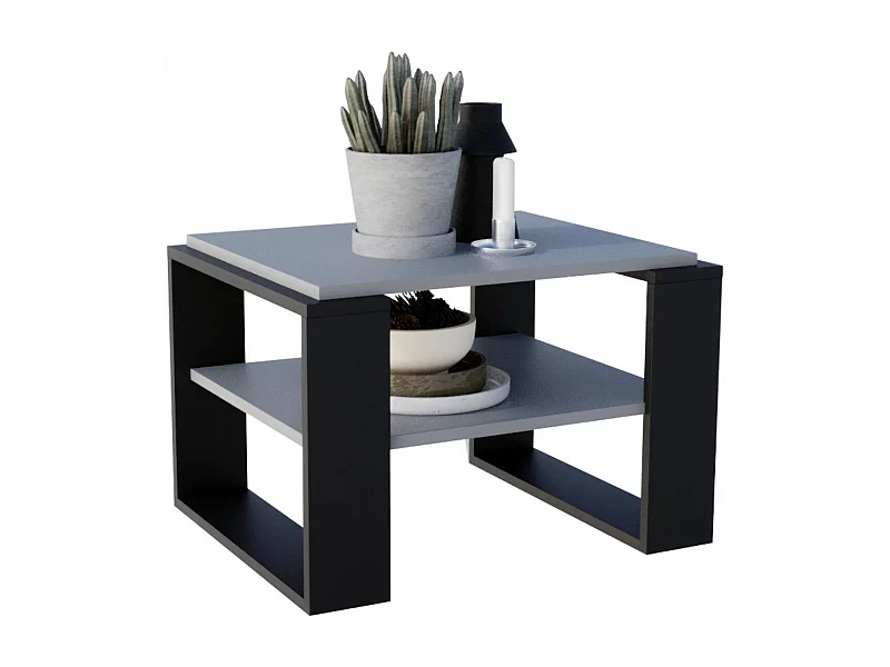 CraftPAK moderner & stabiler Couchtisch für Wohnzimmer aus Holzwerkstoff 44x54x63cm