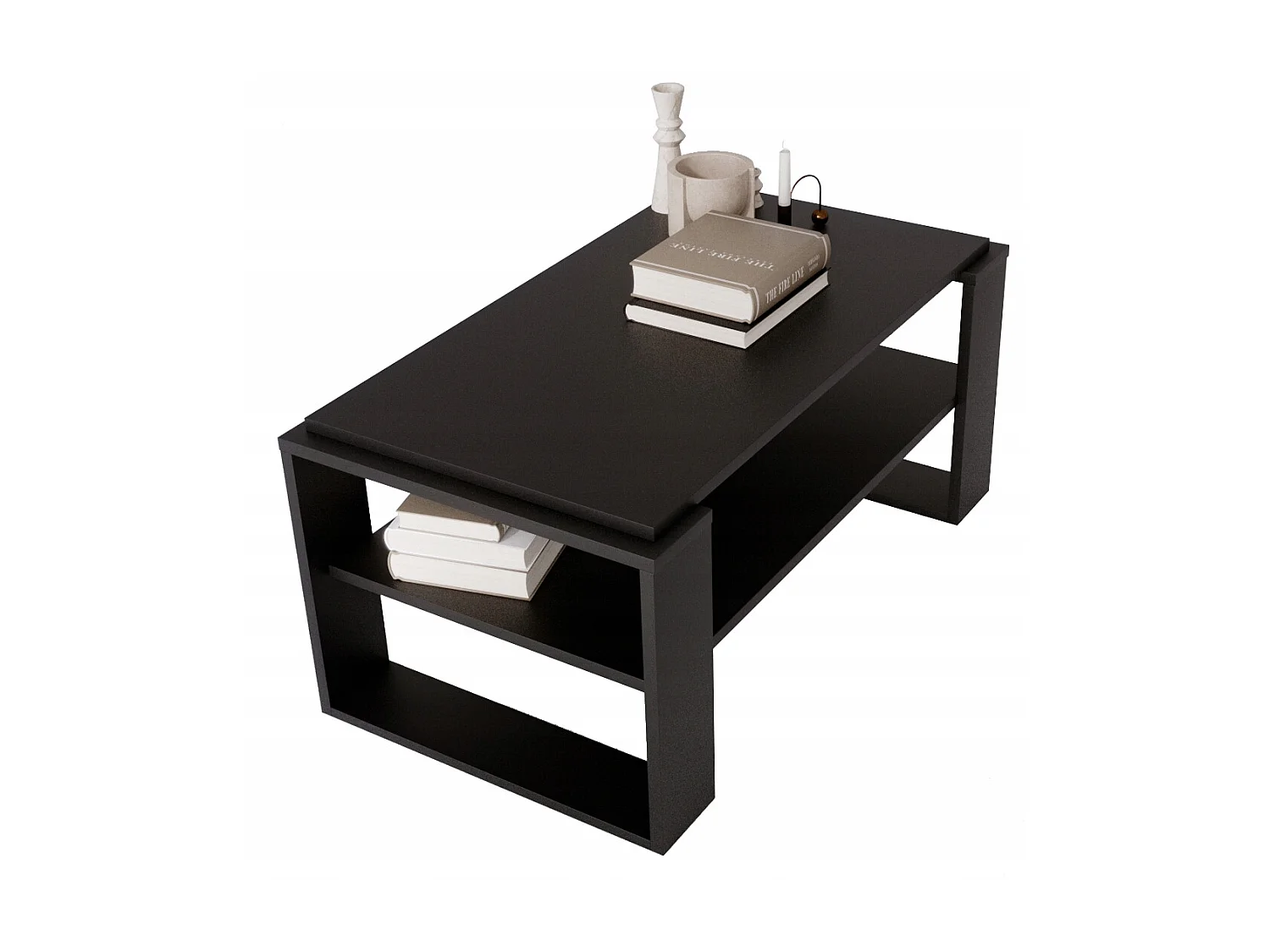 CraftPAK moderner & stabiler Couchtisch für Wohnzimmer aus Holzwerkstoff 42x54x96cm