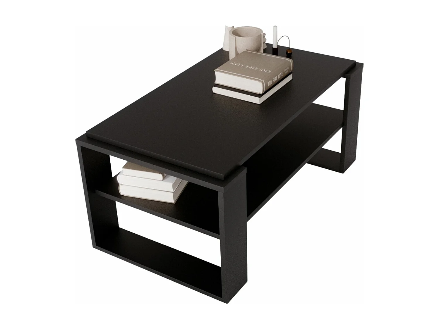 CraftPAK moderner & stabiler Couchtisch für Wohnzimmer aus Holzwerkstoff 42x54x96cm