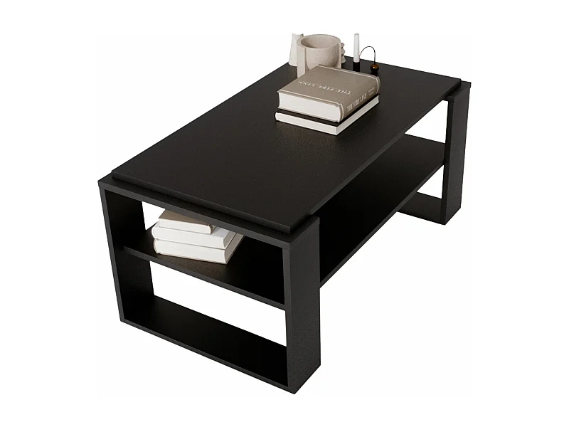 CraftPAK moderner & stabiler Couchtisch für Wohnzimmer aus Holzwerkstoff 42x54x96cm