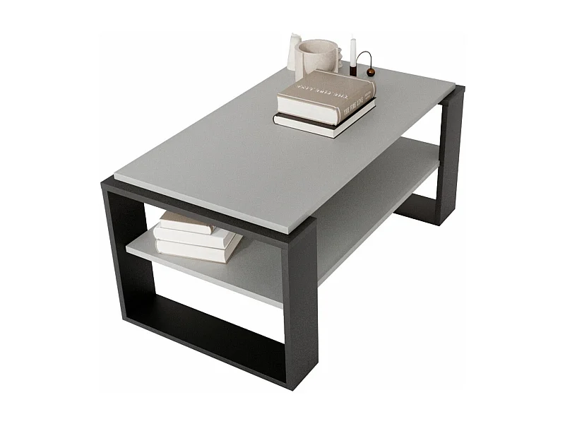 CraftPAK moderner & stabiler Couchtisch für Wohnzimmer aus Holzwerkstoff 42x54x96cm