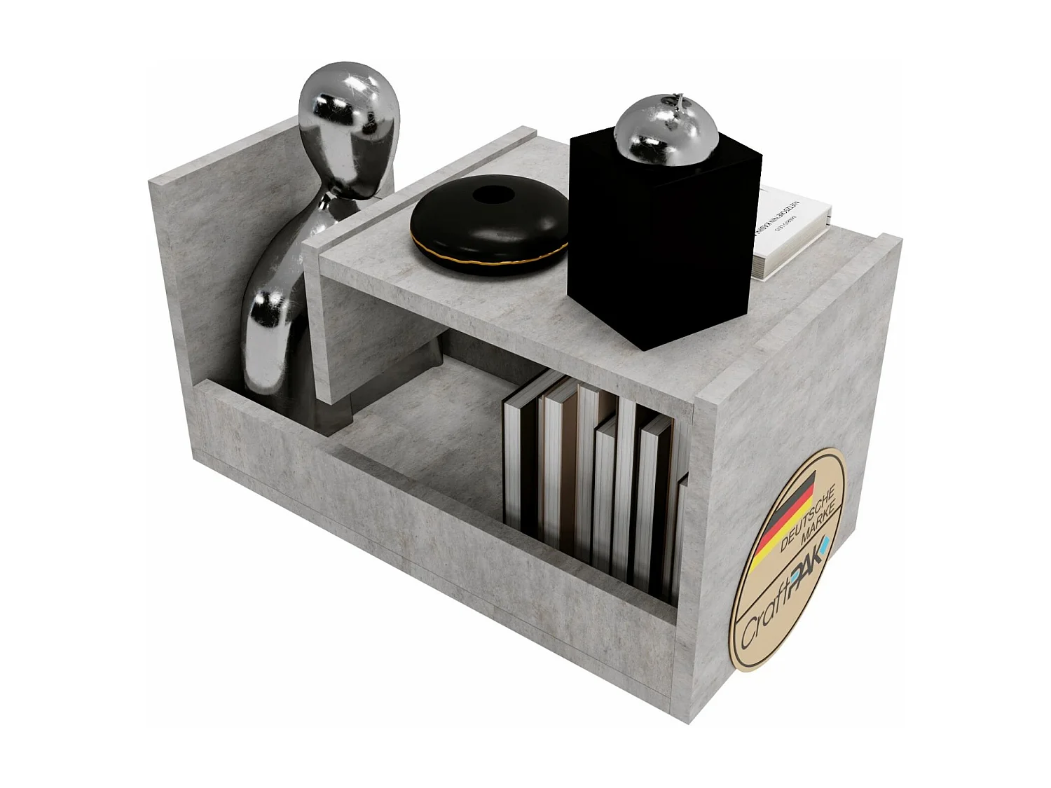 CraftPAK Wohnzimmer Tisch für Couch TRIO | 3 mögliche Aufstellmöglichkeiten