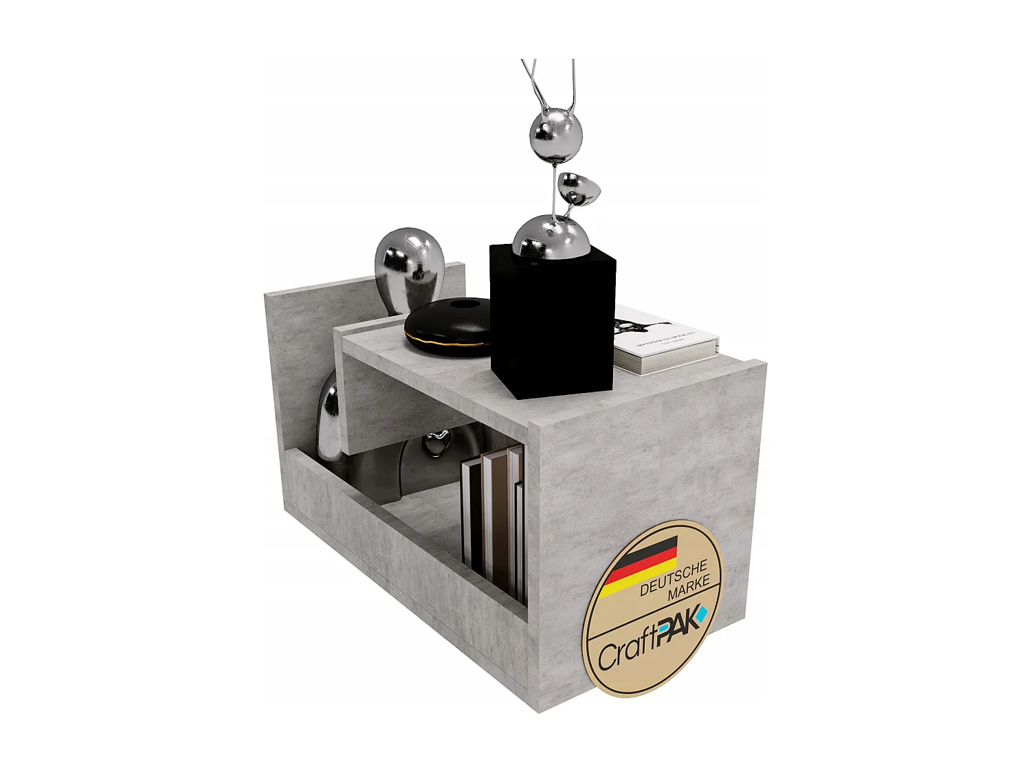 CraftPAK Wohnzimmer Tisch für Couch TRIO | 3 mögliche Aufstellmöglichkeiten