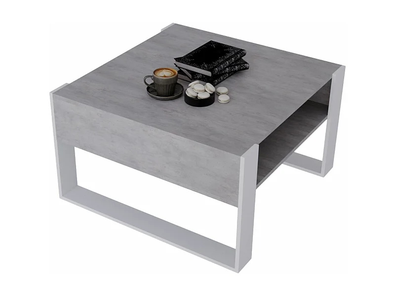 CraftPAK moderner & stabiler Couchtisch für Wohnzimmer aus Holzwerkstoff 45/71.5/68cm