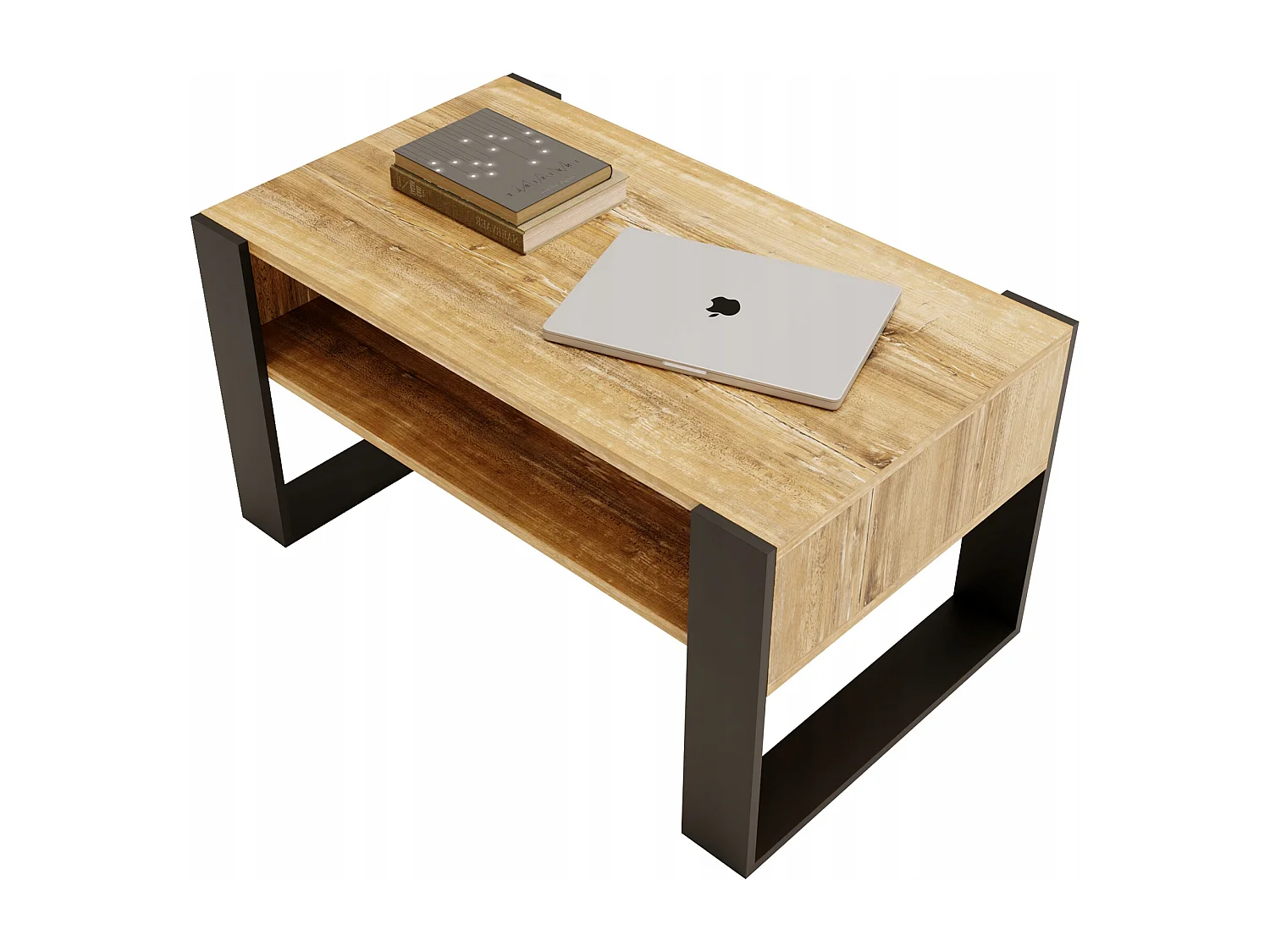 CraftPAK moderner & stabiler  Couchtisch für Wohnzimmer aus Holzwerkstoff 45x53,6x92cm