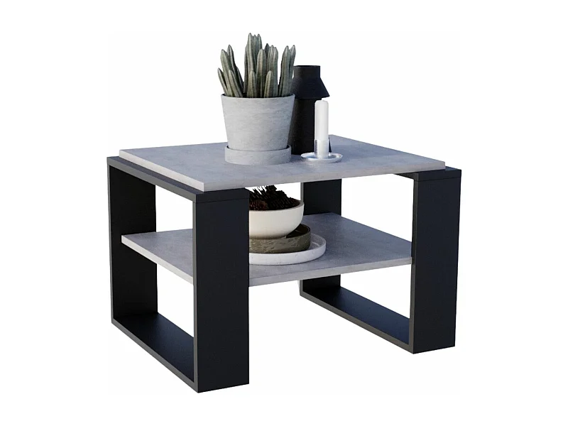 CraftPAK moderner & stabiler Couchtisch für Wohnzimmer aus Holzwerkstoff 44x54x63cm