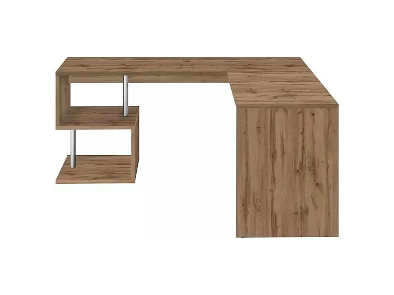 Scrivania angolare elegante moderna in legno 160x180 cm Nicoletta