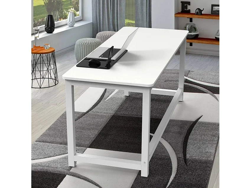Bureau d'études télétravail 160x70 en métal minimaliste ABIGG