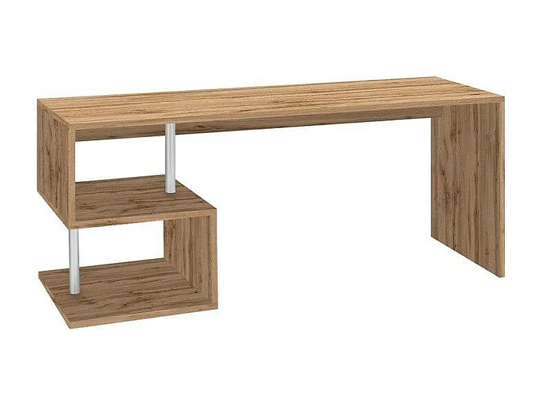 Bureau bois chêne moderne 180×60 cm design robuste HEAVY