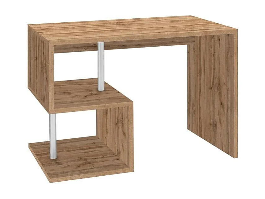 Scrivania compatta per studio in legno 100x50cm elegante Laura