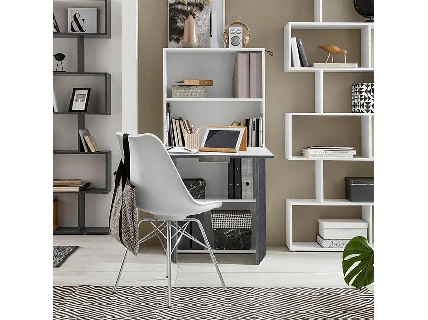 Escritorio ahorraespacio 70 x 35 cm estantería abatible armario Layla