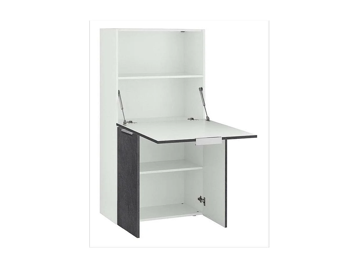 Escritorio ahorraespacio 70 x 35 cm estantería abatible armario Layla