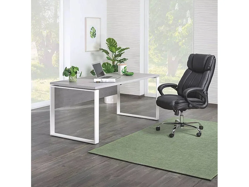 Escritorio de oficina 170x80cm smartworking gris blanco Metaldesk