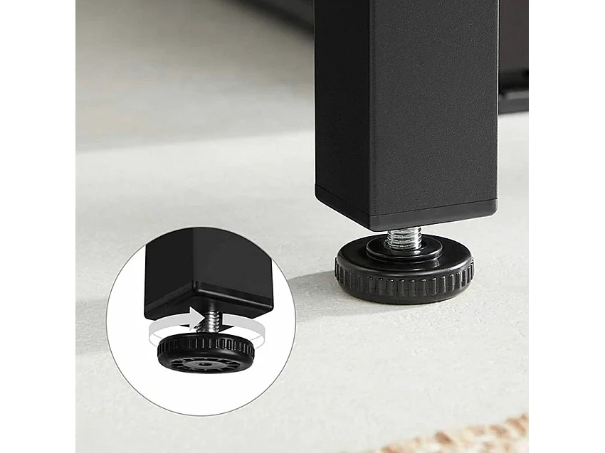 Escritorio de oficina moderno industrial de metal 140x60 design Milwaukee