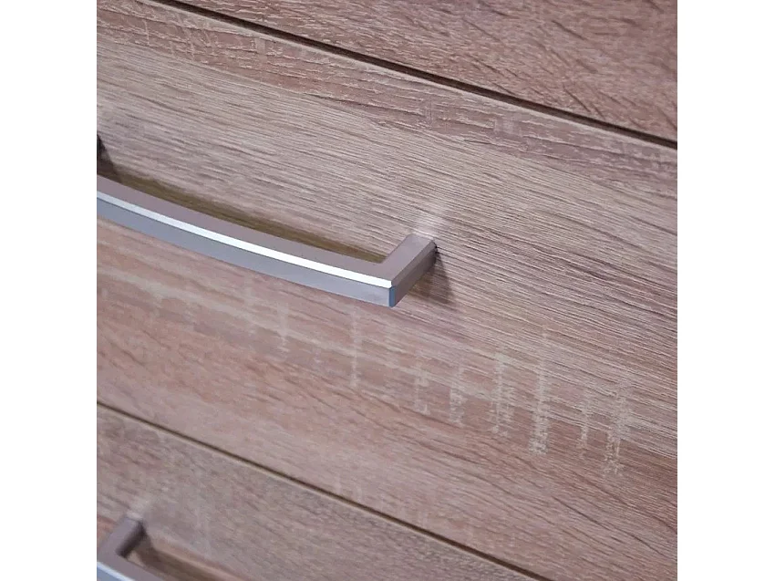 Bureau moderne en bois avec espace de rangement 4 tiroirs design TOM