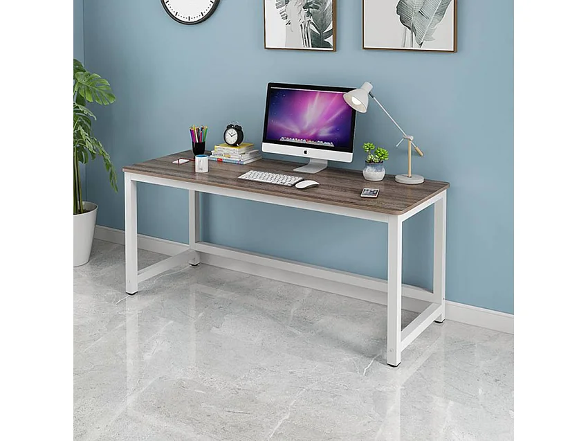 Scrivania design moderno 120x55 cm con compartimento Brigida