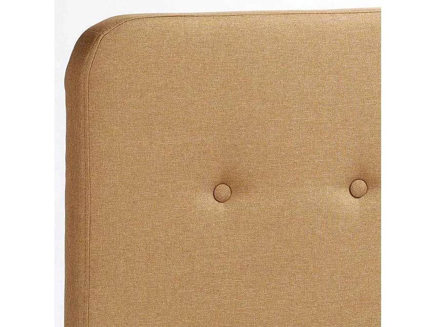 Letto singolo in tessuto e legno 80x190 con doghe SognoPerfetto