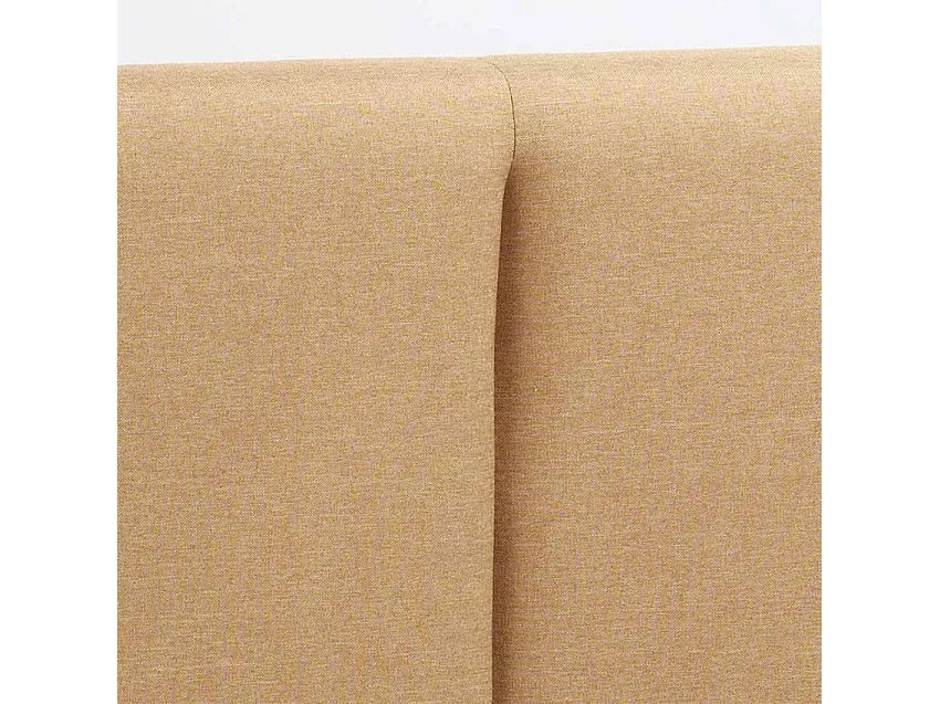 Cama doble de matrimonio en tela con red 160x190 Montreux King - Beige