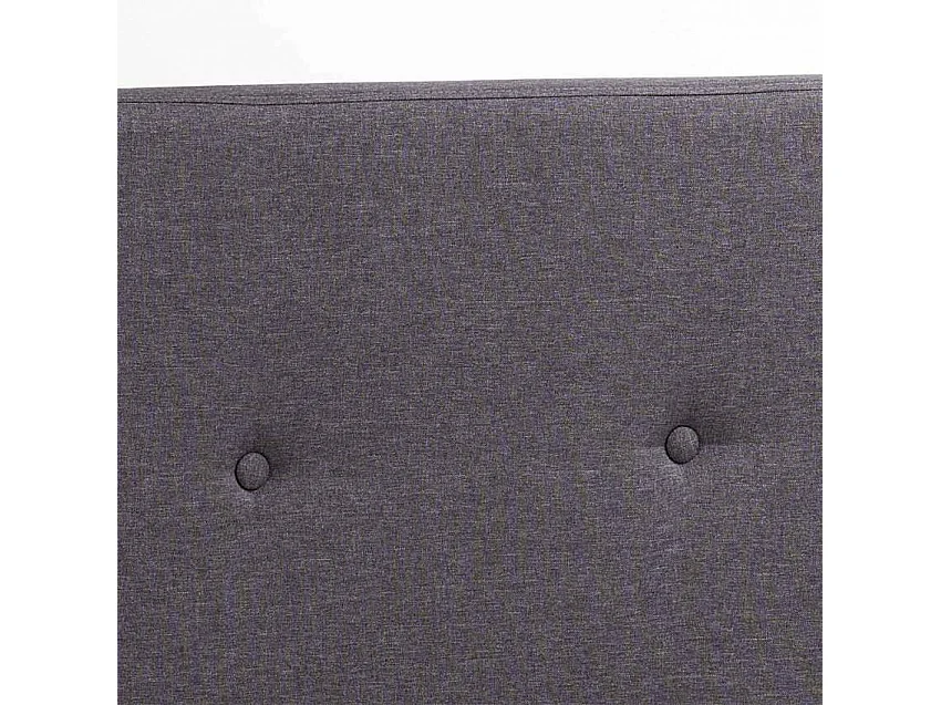 Letto matrimoniale 160x190 in tessuto e legno con doghe Radioso