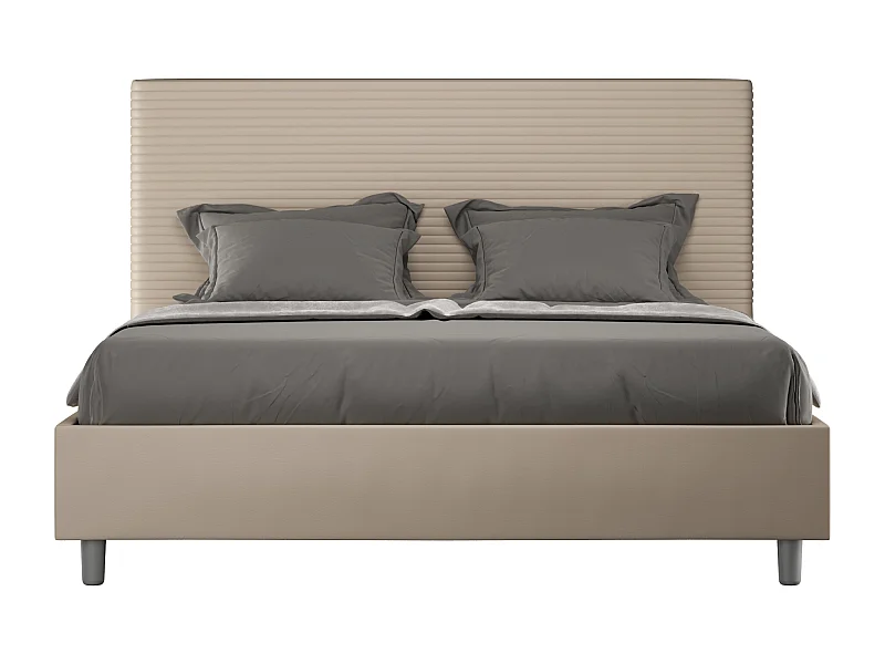 Cama Focus 170x210 gris tórtola base y contenedor