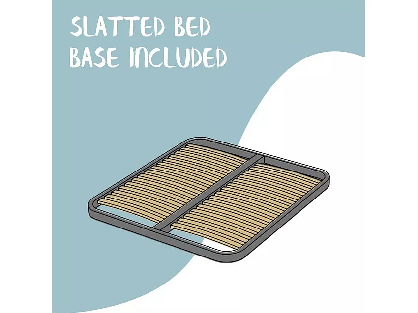 Lit Priya 170x190, sommier et bac à cappuccino