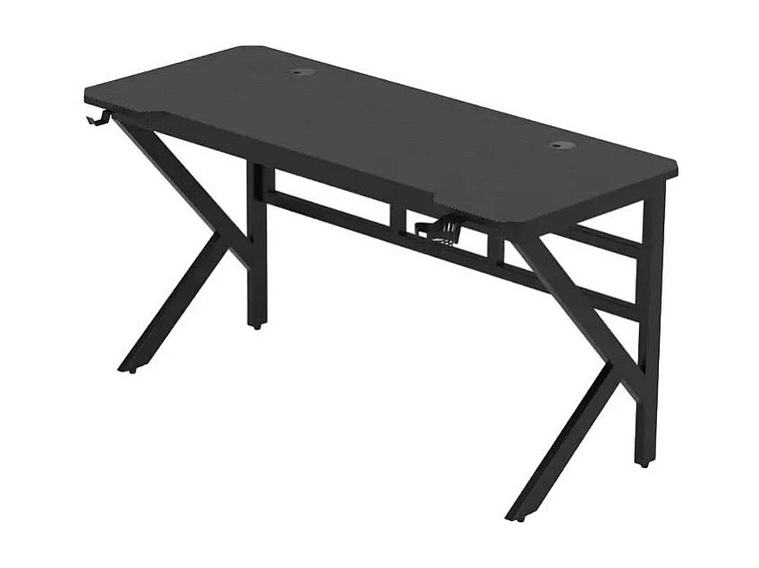 Scrivania ergonomica gamer 160x60 supporto cuffie e bevande Umberta