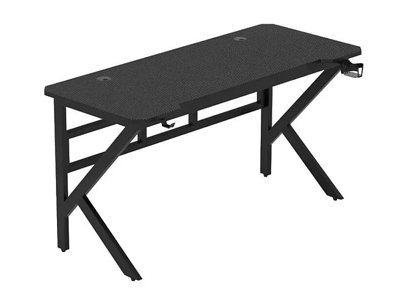 Scrivania ergonomica gamer 160x60 supporto cuffie e bevande Umberta