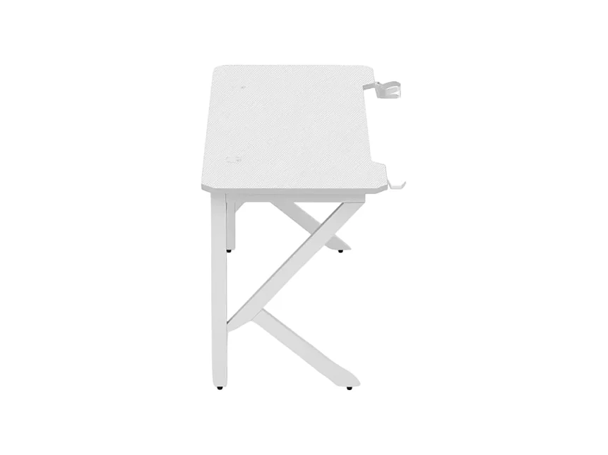Bureau gamer ergonomique 120x60 cm carbone porte casque gobelet TOTU