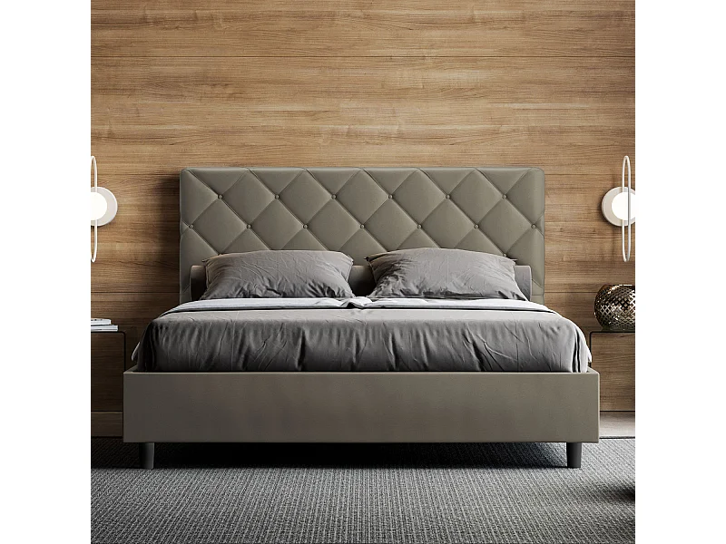 Letto Priya 170x200 con rete cappuccino