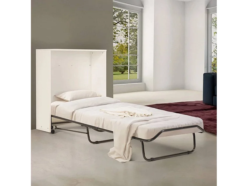 Cama plegable con colchón y lamas 80x190 Atena