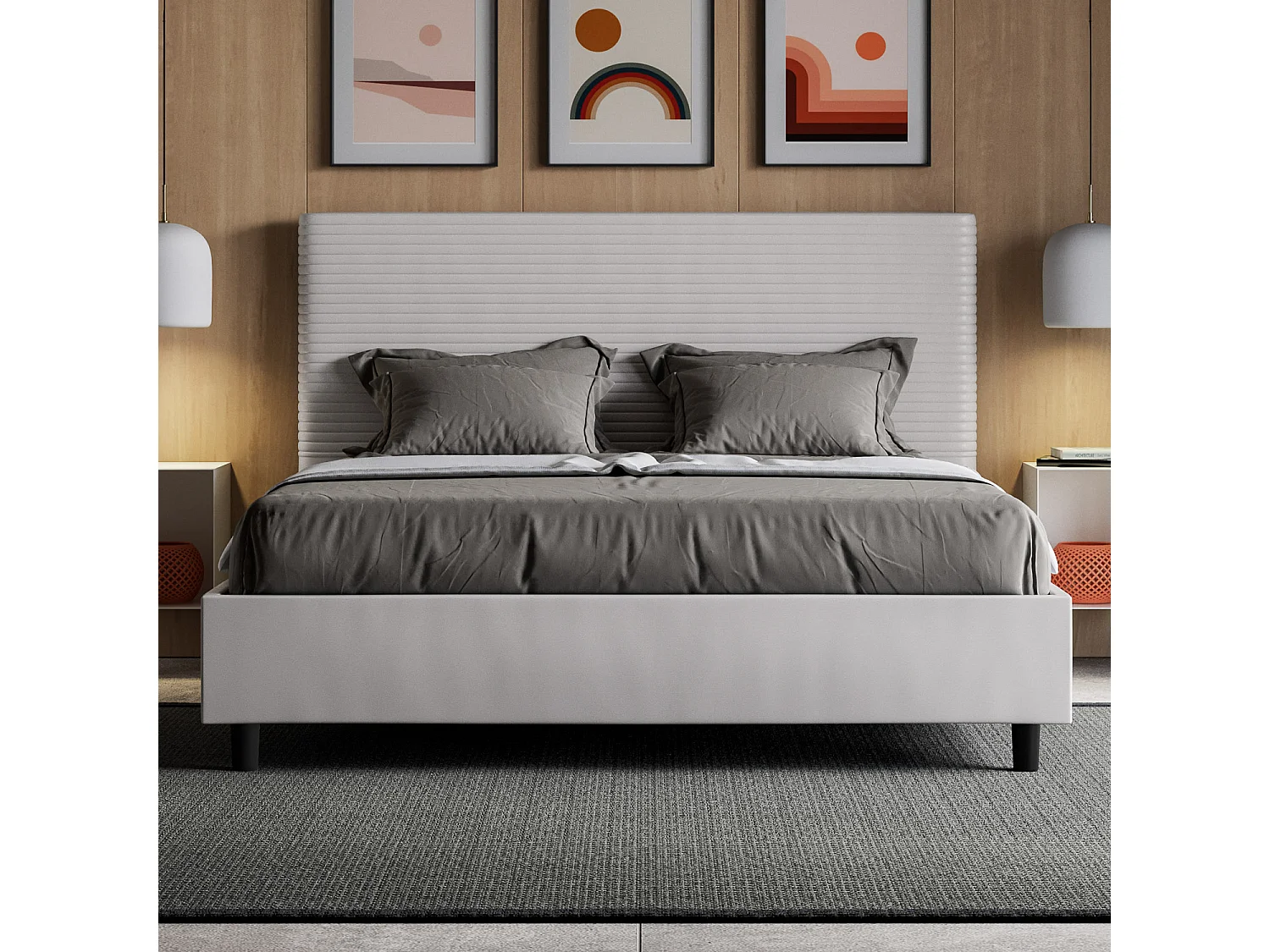 Letto Focus 170x210 senza rete bianco