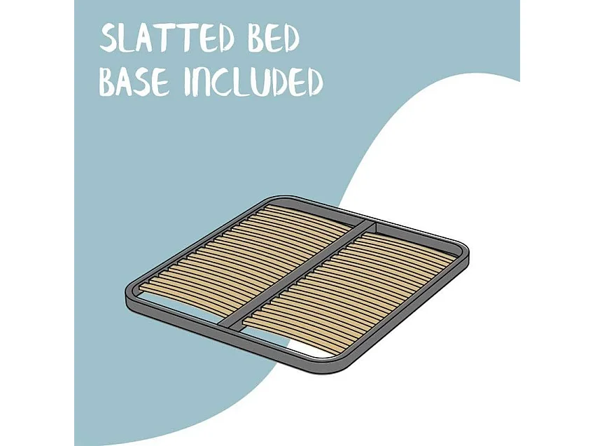 Cama estofada em couro sintético para cappuccino Sunny 80x190