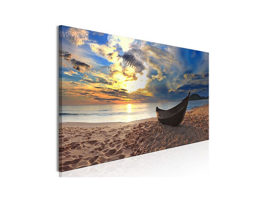 Tableau Sur Verre 120x50cm Lion Soleil Paysage – Décoration Murale Moderne Arttor