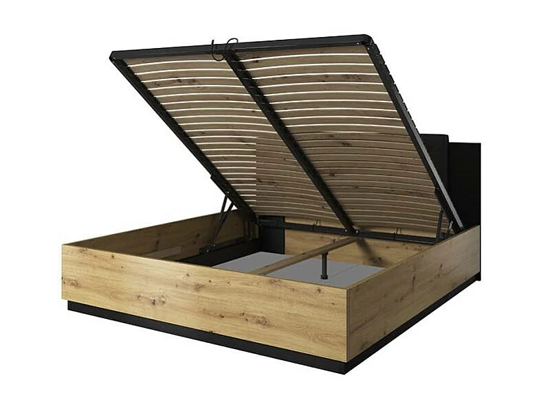 Letto una piazza e mezza 140x200 contenitore design ToccoDiSeta