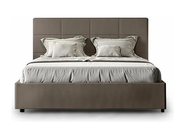 Letto matrimoniale design contenitore in similpelle 160x190cm Armonia