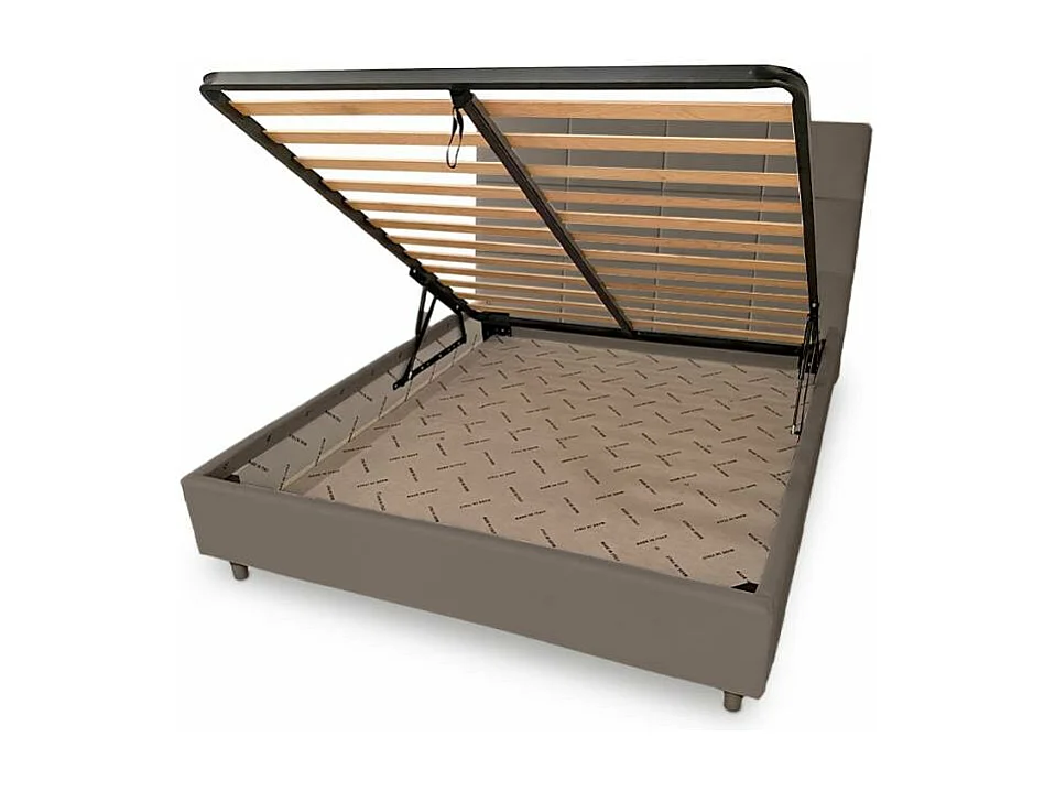 Letto matrimoniale design contenitore in similpelle 160x190cm Armonia