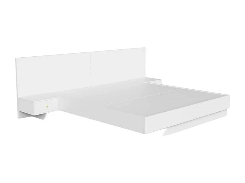 Letto contenitore matrimoniale 160x190 cm con comodini Trasparenza