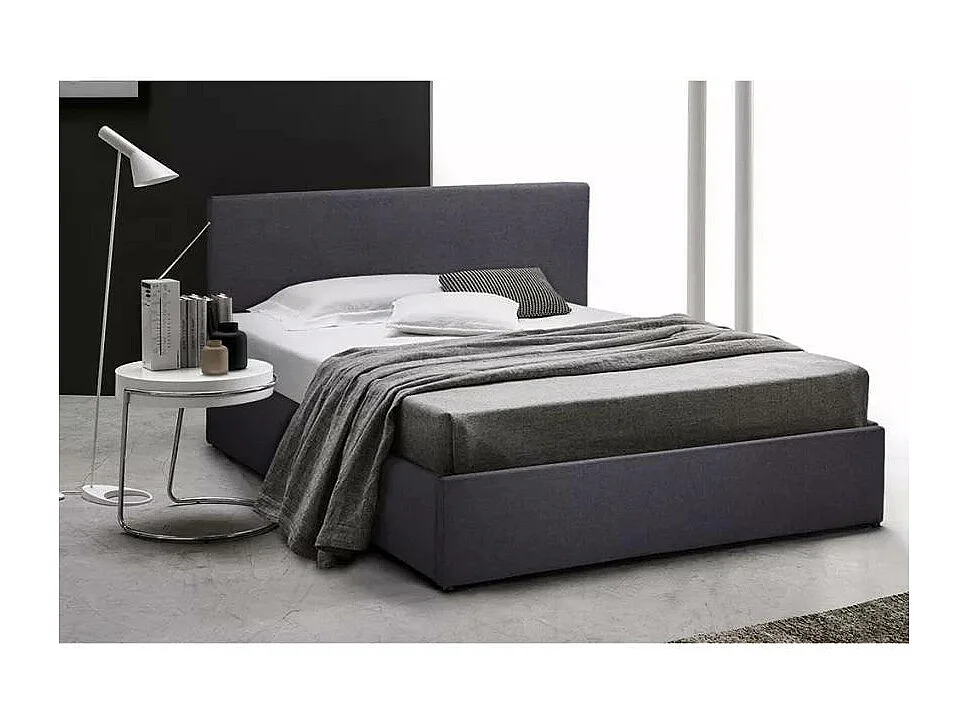 Letto una piazza e mezza 120x190 con doghe e contenitore Sublime