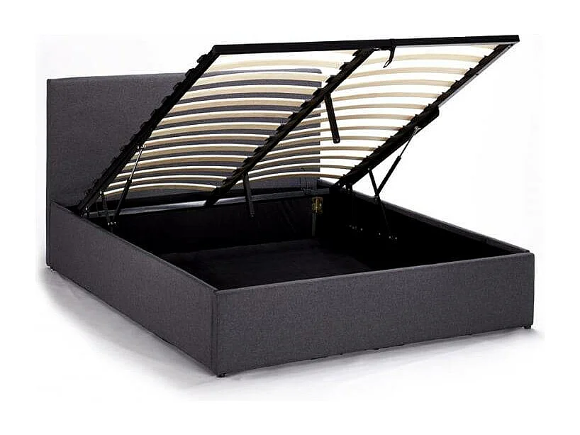 Letto una piazza e mezza 120x190 con doghe e contenitore Sublime