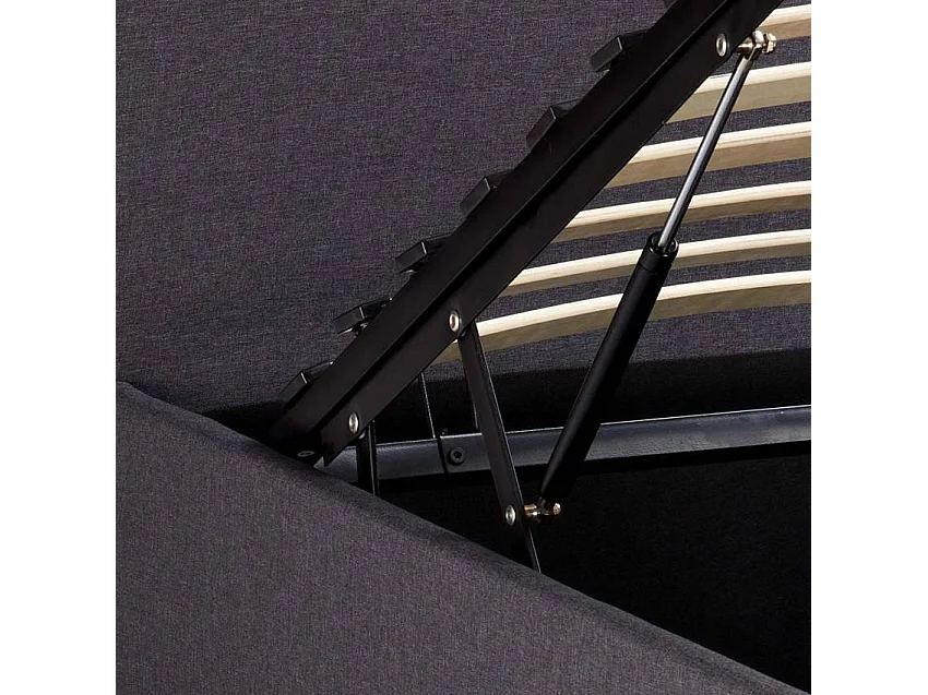 Letto una piazza e mezza 120x190 con doghe e contenitore Sublime